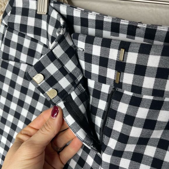 LOFT Checkered Cropped Pants - Picture 6 of 9